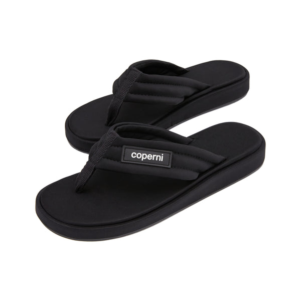 Branded Flip Flop (Black)