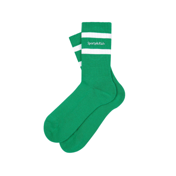 Serif Logo Socks (Verde/White)