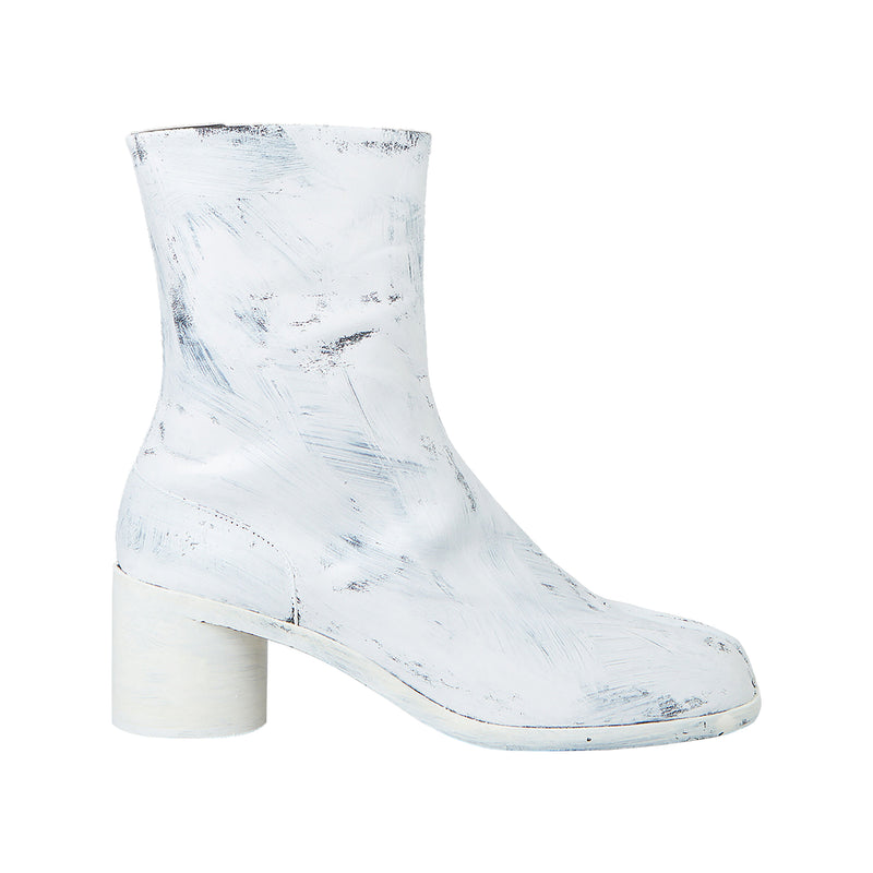 Men's Tabi Painted Ankle Boot (White)