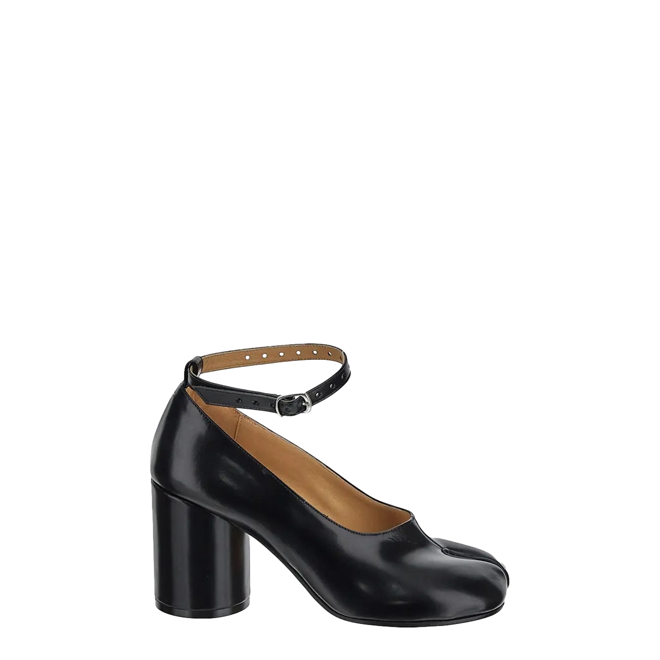 Tabi Mary Jane Ankle Strap Pumps(Black)