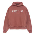 Heavy Fleece Vintage Shrunken Hoodie (Crimson)