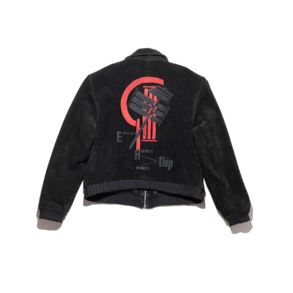 Suede Constructivist Jacket (Black)