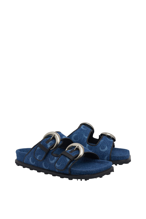 Women’s Denim Ground Sandals (Blue)