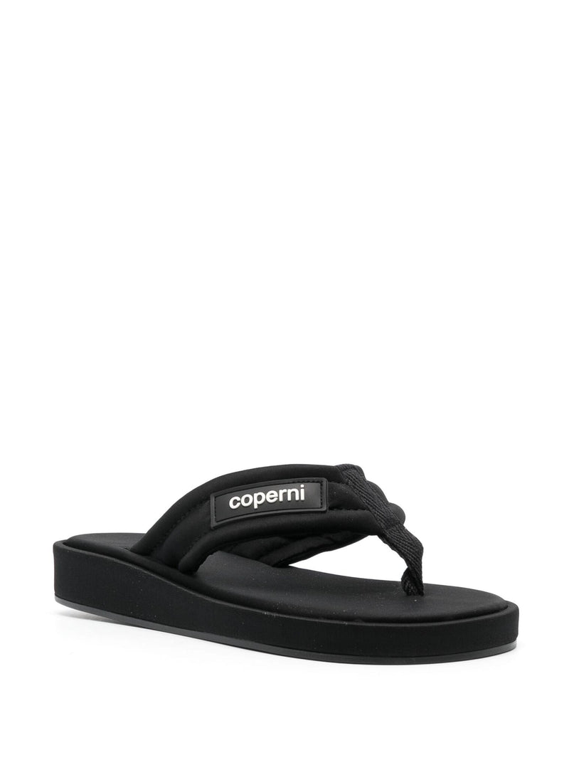 Branded Flip Flop (Black)