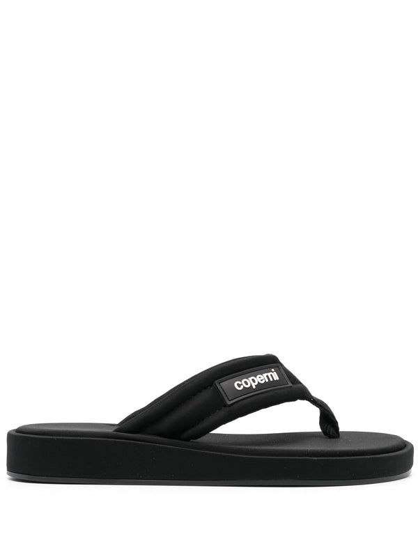 Branded Flip Flop (Black)