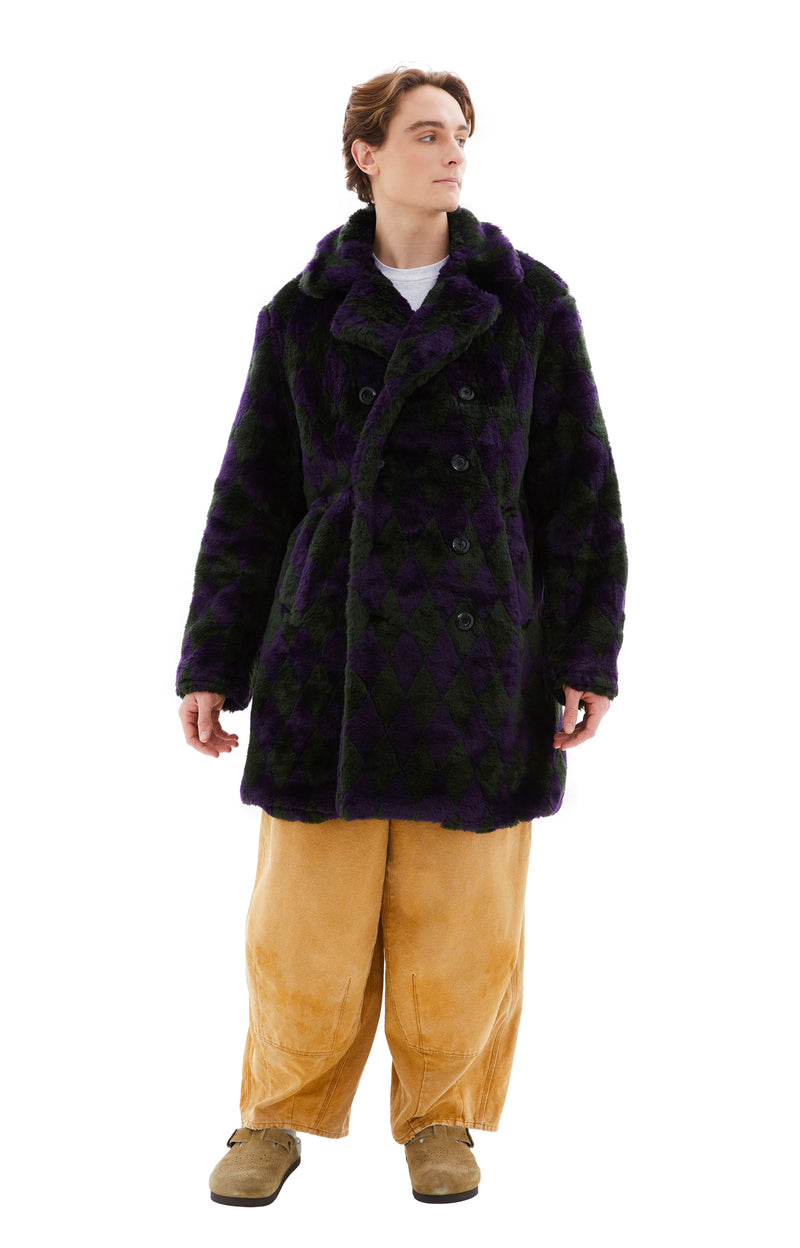 Needles Pea Coat (Green/Purple)