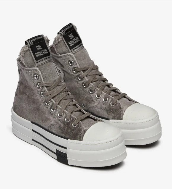 Rick Owens Converse DBL DRKSTAR Sneakers (Concrete)