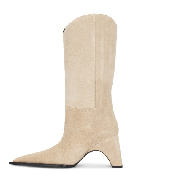 Bridge Cowboy Boots (Beige)