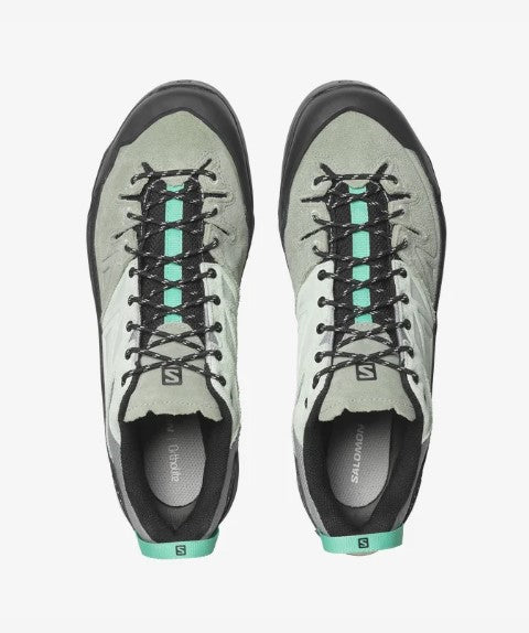 X-ALP Leather Sneakers (Black/Green Milieu/Bay)