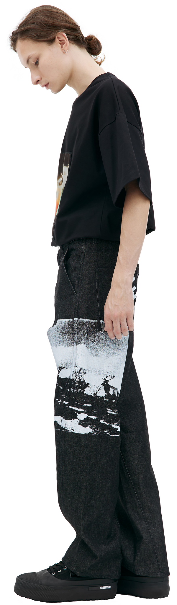 Tarn Denim Pants (White/Black)