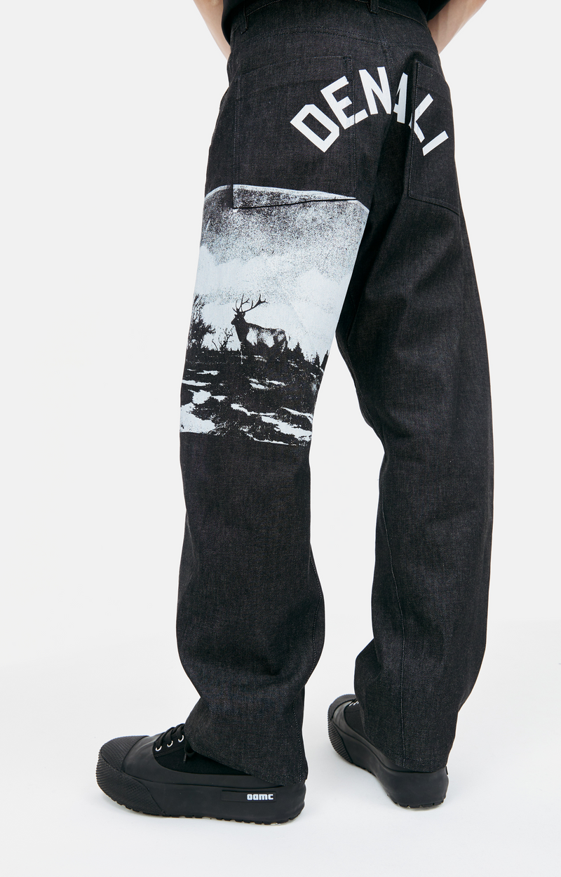 Tarn Denim Pants (White/Black)