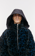 Trace Velvet Puffer Jacket (Leopard)