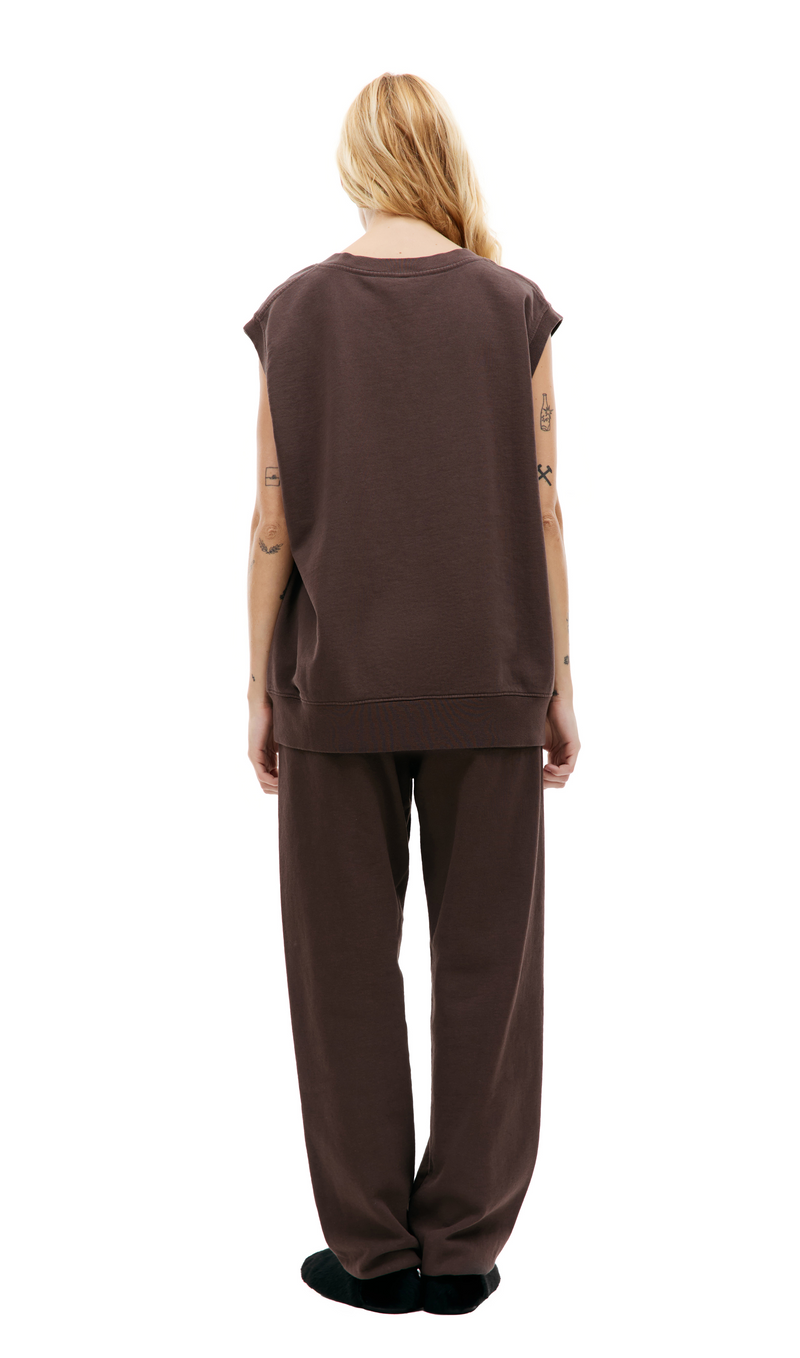 Syracuse EMB V-Neck Vest (Chocolate)