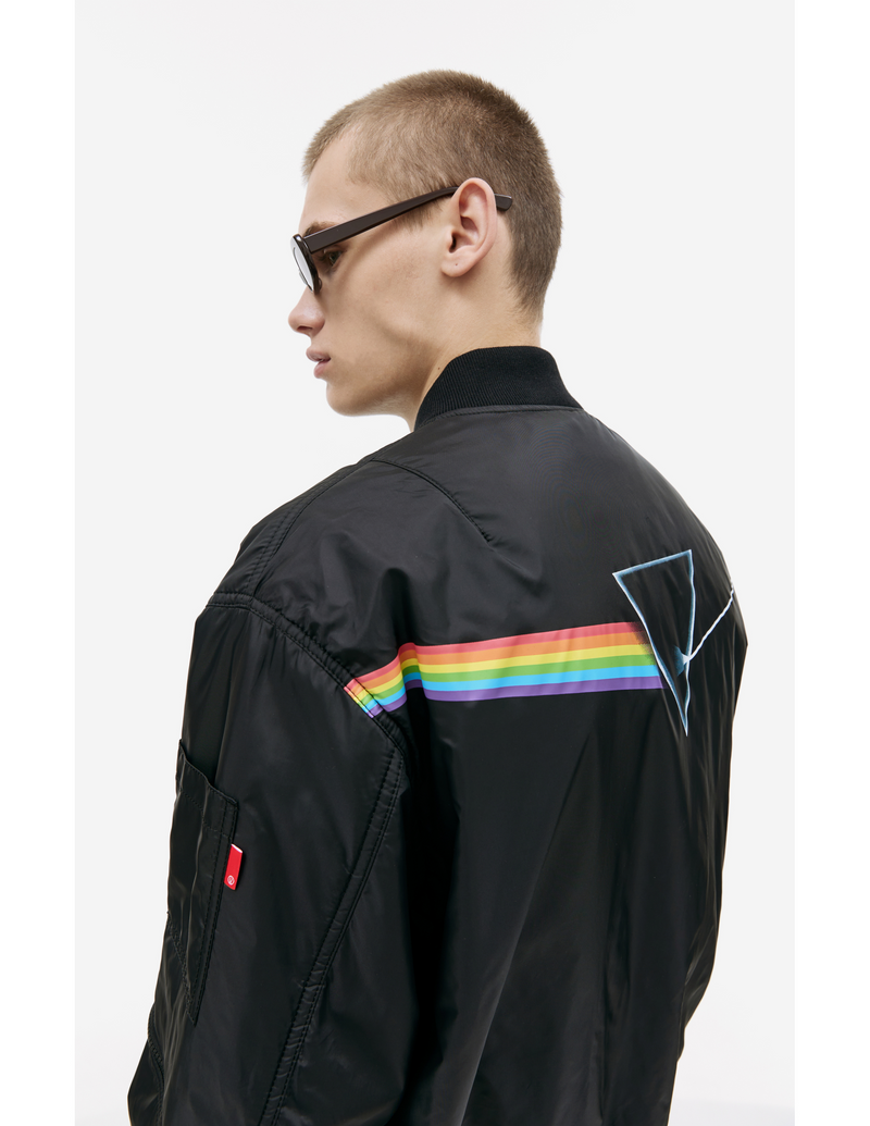 Dark Side Of The Moon Bomber Jacket (Black)