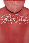 Path To Paradise Zip-Up Hoodie (Red)