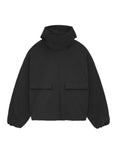 Military Nylon Hooded Anorak (Black)