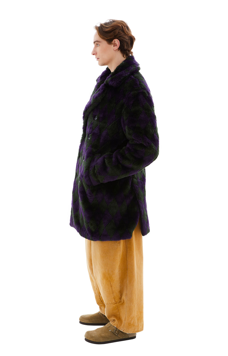 Needles Pea Coat (Green/Purple)