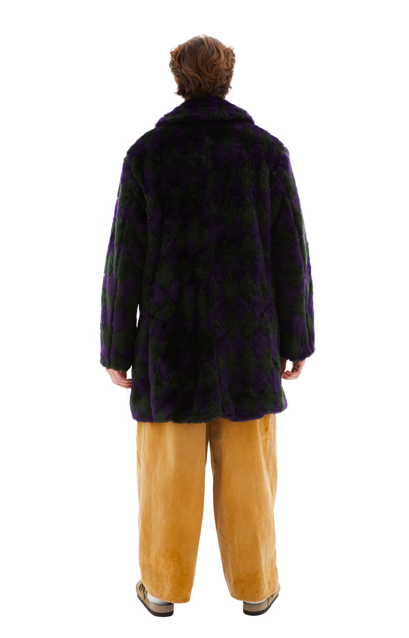 Needles Pea Coat (Green/Purple)