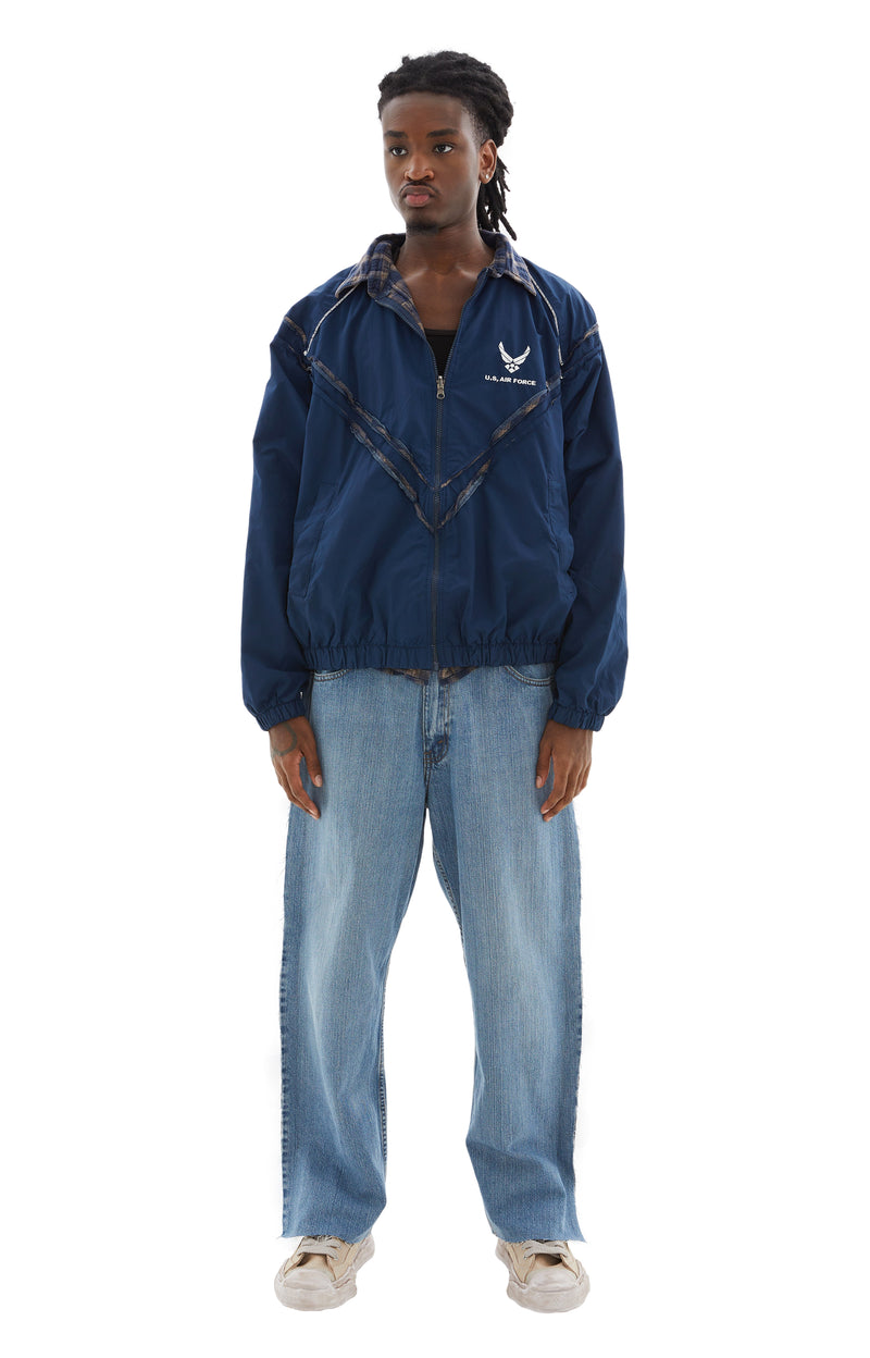 Reversible Tracksuit Jacket (Blue)