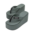 Branded Wedge Sandal (Sage Green)