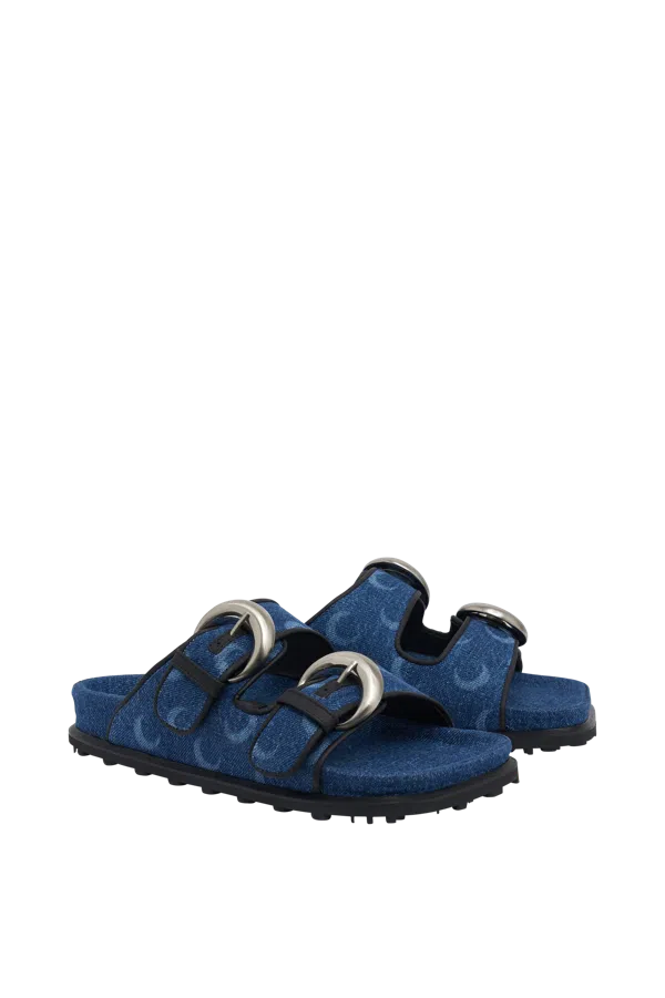 Women’s Denim Ground Sandals (Blue)