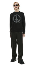 Peace Sign Sweatshirt in Black