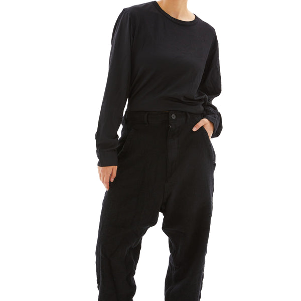 B1archive Shirred Flare Sweatpants - Black