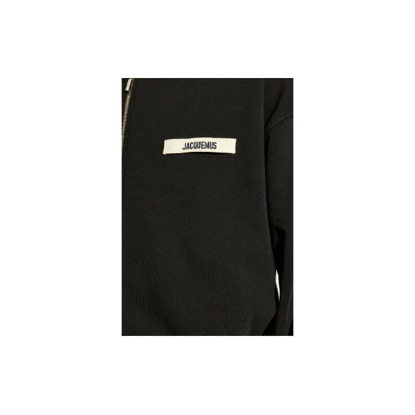 Le Hoodie Zip Gros Grain (Black)