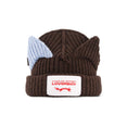 Chunky Ears Beanie (Brown)