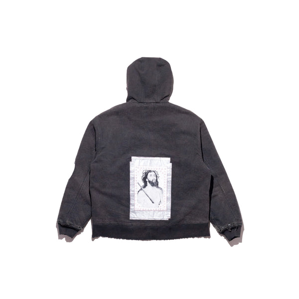 War Started Hooded Work Jacket (Crust Black)