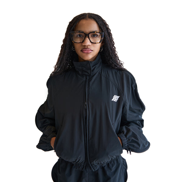 Zip Sleeve Coaches Jacket (Black)