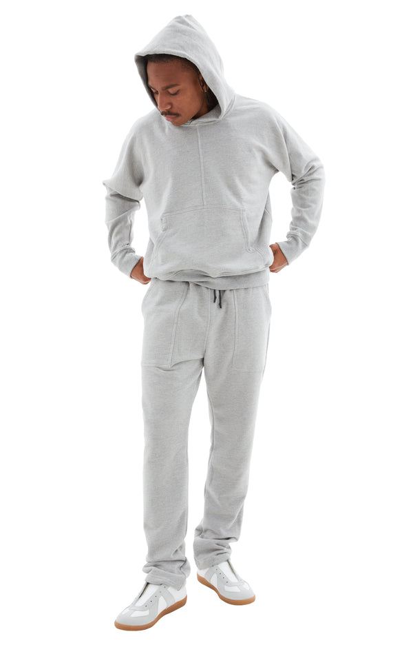 Center Seam Hoodie (Heather Grey)