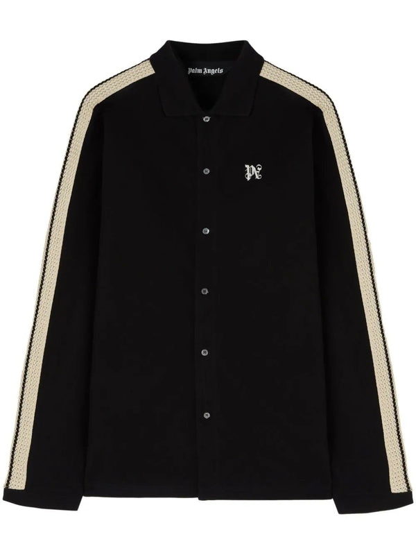 PA Monogram Piquet Trackshirt (Black/Off White)