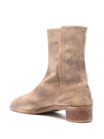 Tabi Suede Ankle Boots H30 (Beige)