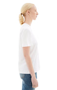 Women's Regular Small Star T-Shirt (White)