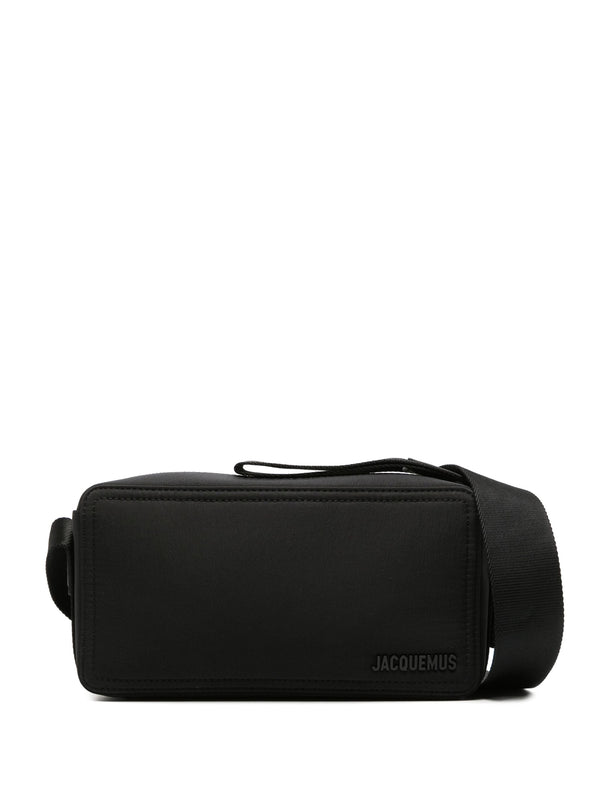 Le Cuerda Horizontal Shoulder Bag (Black)