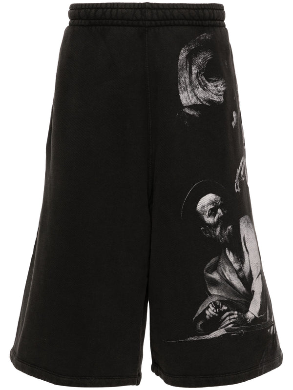 S.Matthew Cotton Track Shorts (Black)