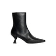 Leather Ankle Boots (Black)