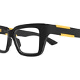 Squared Shape Eyeglasses (Black/Transparent)