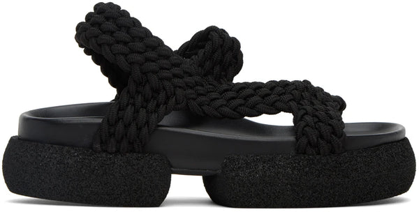 Braided Sandal (Black)