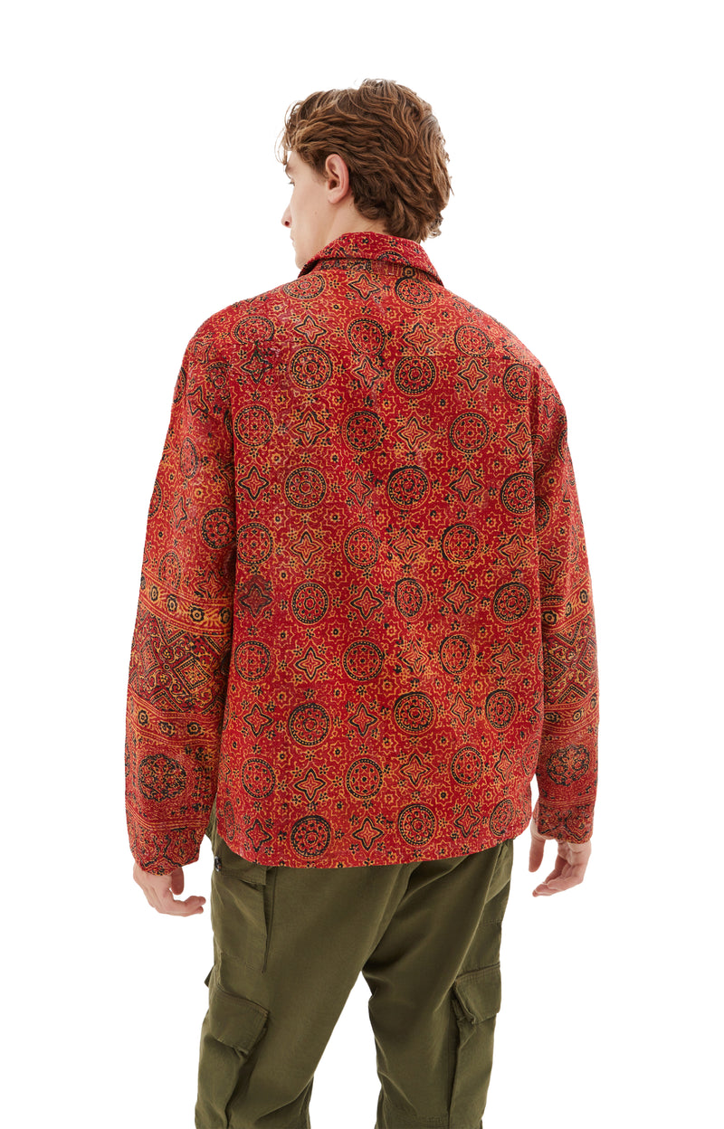 Work Jacket (Kantha Madder/Indigo/White)