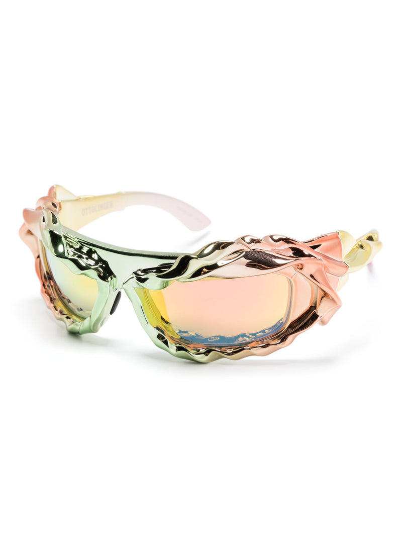Twisted Sunglasses (Metallic Multicolor)