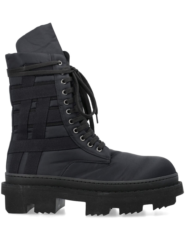 Army Megatooth Ankle Boots (Black/Black)