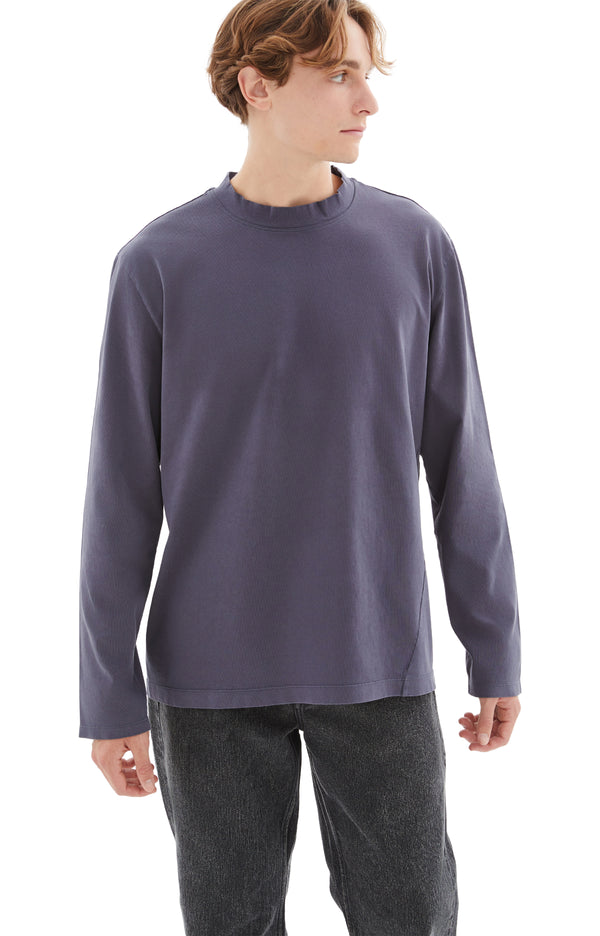 Twisted Long Sleeve T-Shirt (Purple)