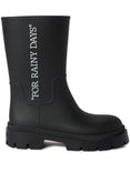 Reboot Rainy Days Boots  (Black/White)