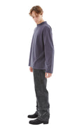 Twisted Long Sleeve T-Shirt (Purple)