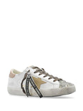 Women's Super Star Bio Sneakers(White/Platinum/Yellow/Pink)