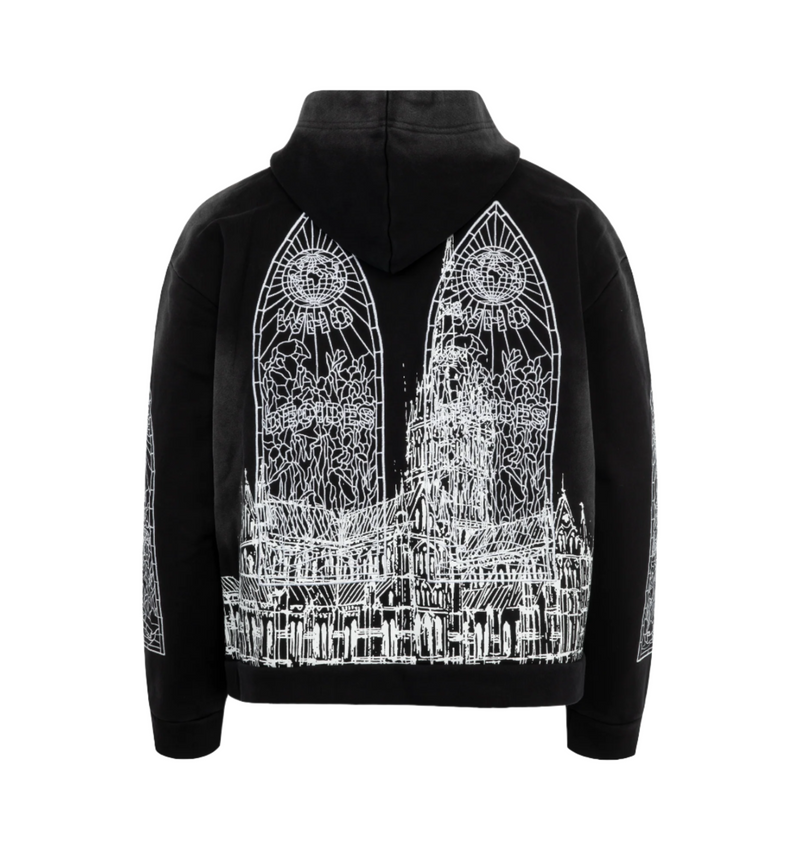 Cathedral Hooded Pullover (Coal)