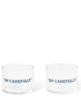 Water Glass Quote Set (Transparen/Blue)