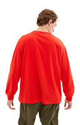 Oversized Long Sleeve T-Shirt (Red)